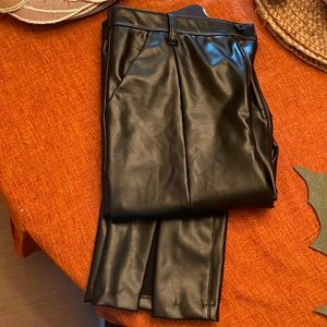 Vegan leather pants